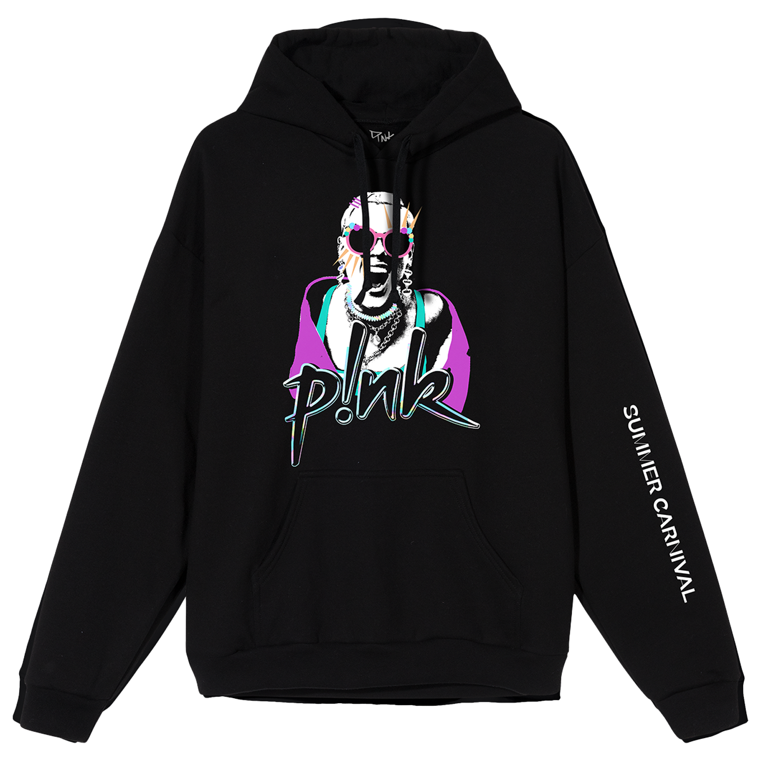 Summer Carnival Tour Black Pullover Hoodie – P!nk US Store Summer Carnival Tour Black Pullover Hoodie – P!nk US Store
