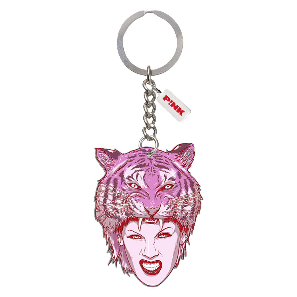 Tiger Head Keychain