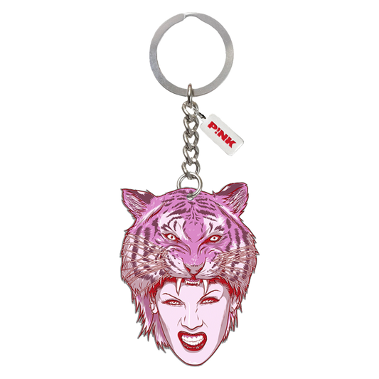 Tiger Head Keychain