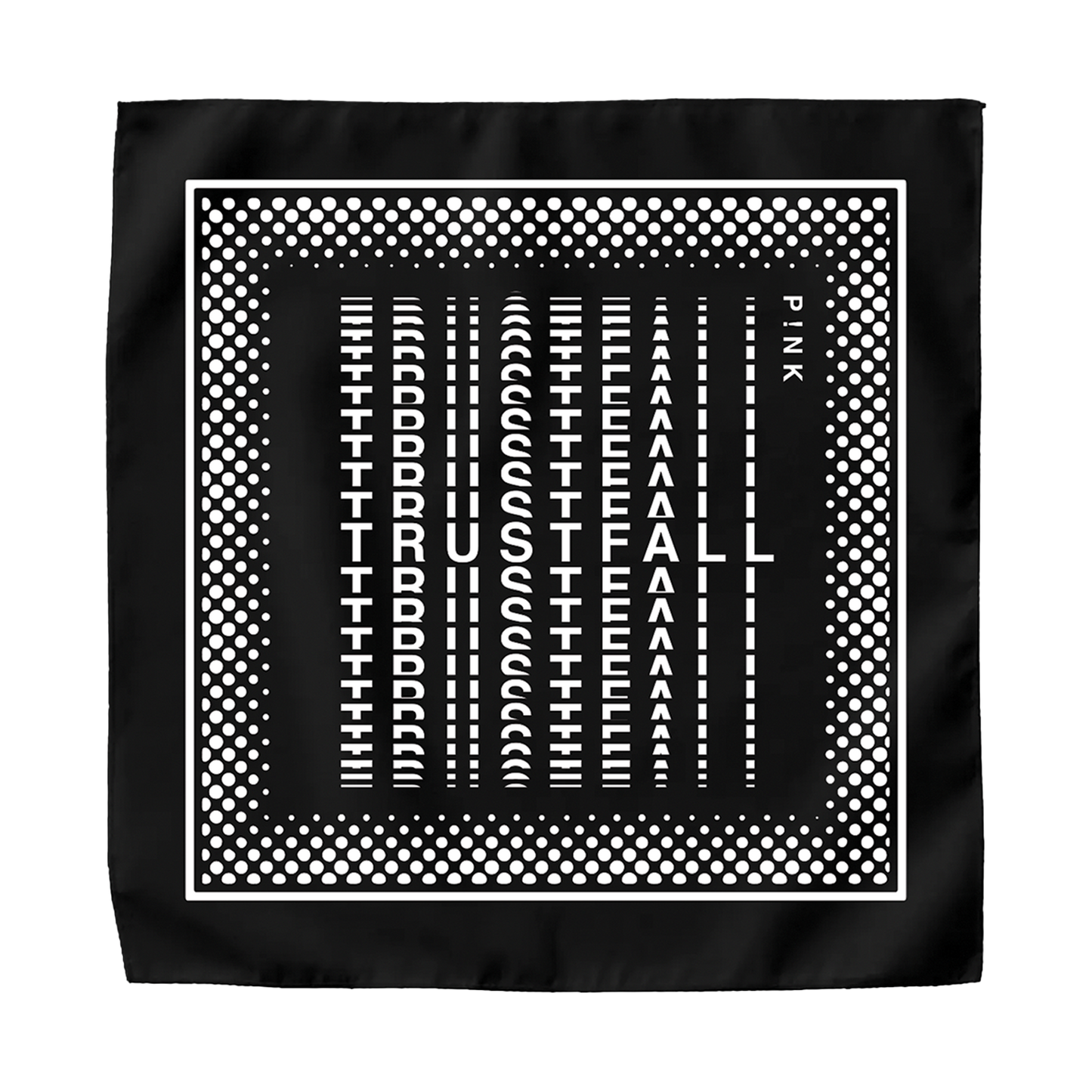 TRUSTFALL Repeat Logo Black Bandana