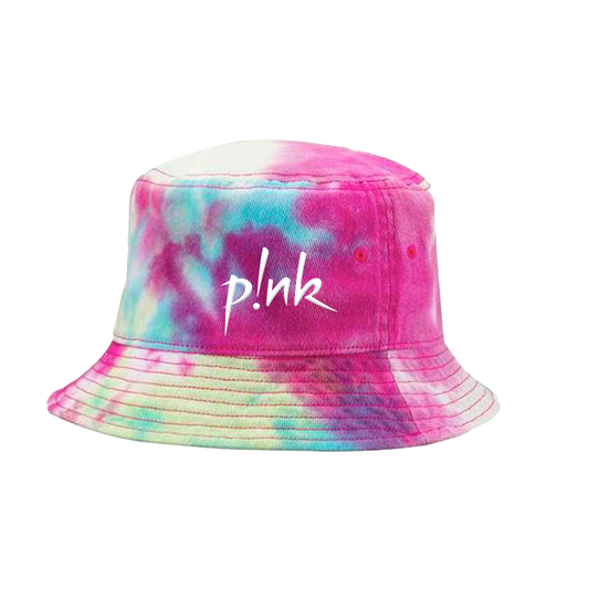 P!NK Logo Tie Dye Bucket Hat