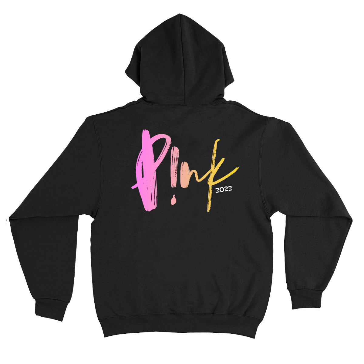 P!NK Gradient Cover Me In Sunshine Black Hoodie