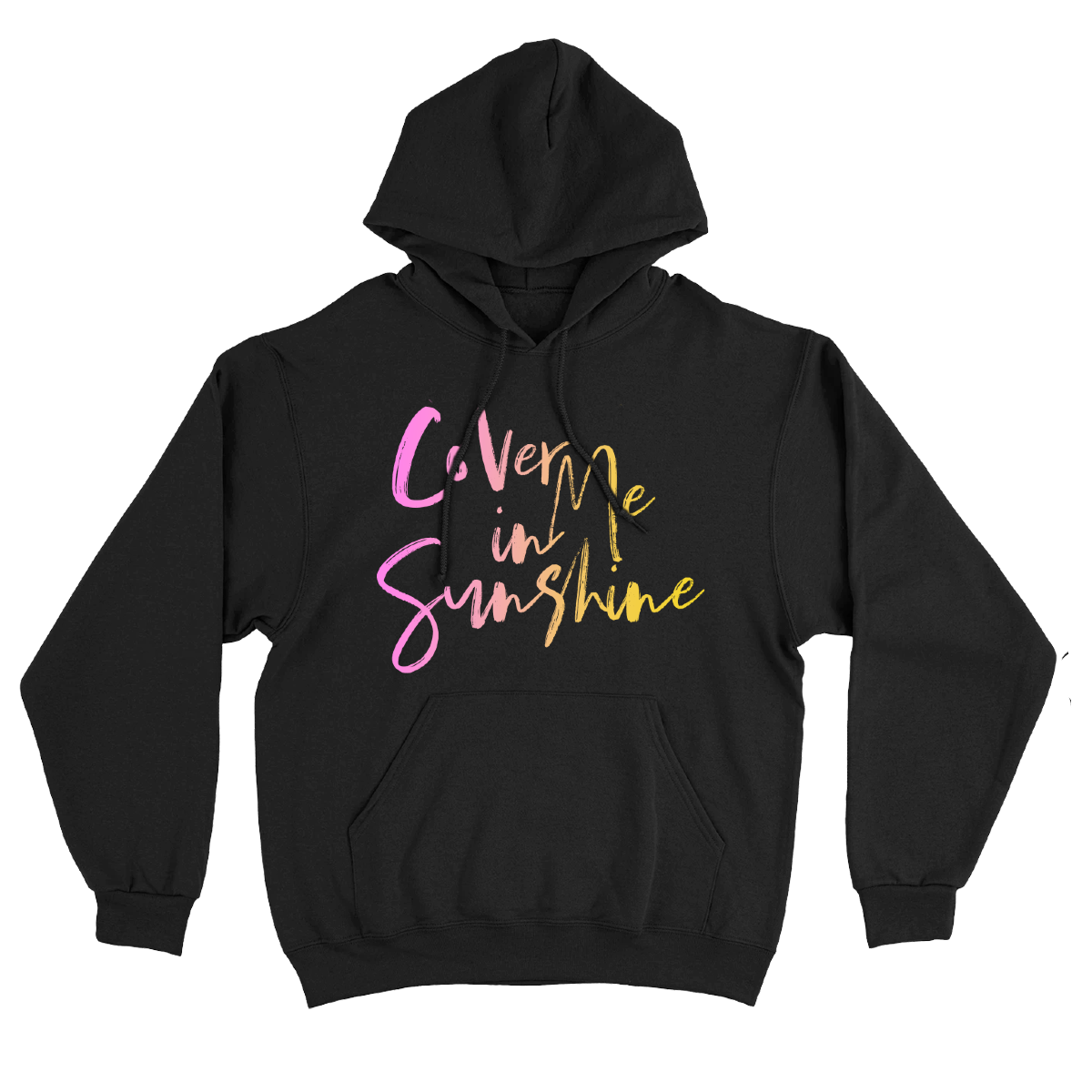 P!NK Gradient Cover Me In Sunshine Black Hoodie