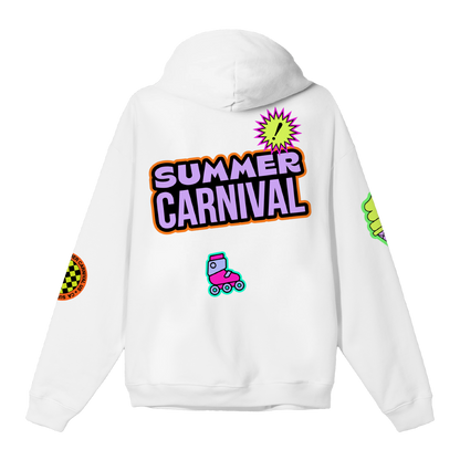 Summer Carnival 2024 White Pullover Hoodie