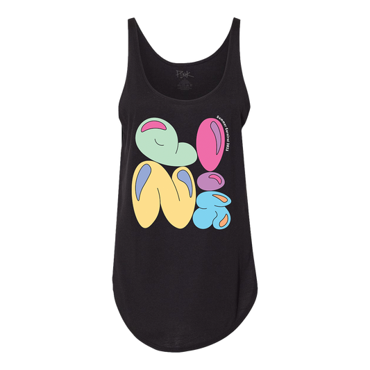 Bubble Text Black Tank